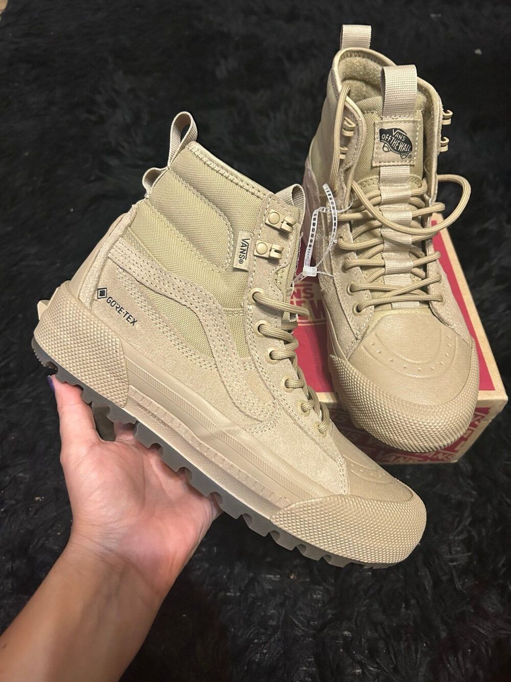VANS Sk8-Hi GORE-TEX MTE 'Incense Brown' lace up shoes sneakers women’s 8 new - Picture 9 of 9